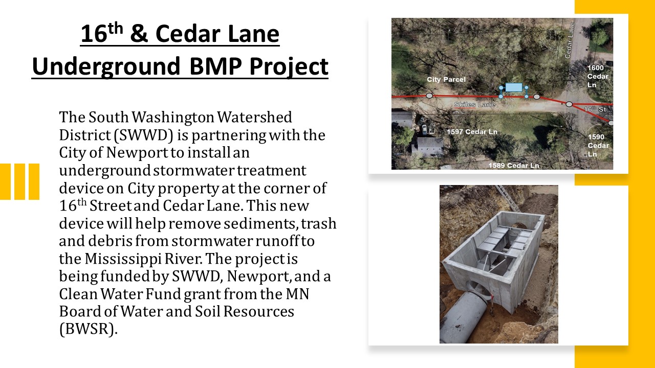 16th & Cedar Lane Underground BMP Project